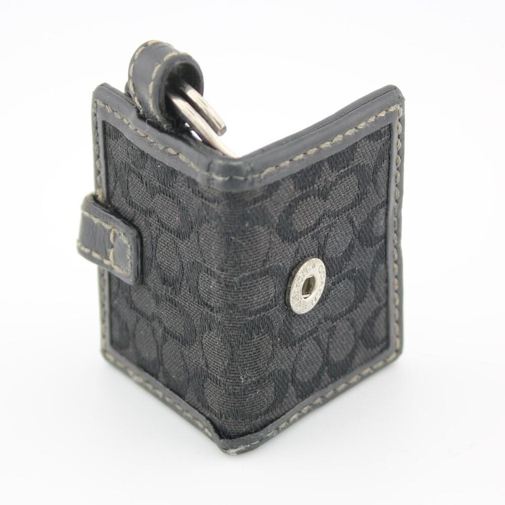 Coach Y2K Signature Mini Photo Frame Keychain Leather Buckle Charm - Picture 3 of 8